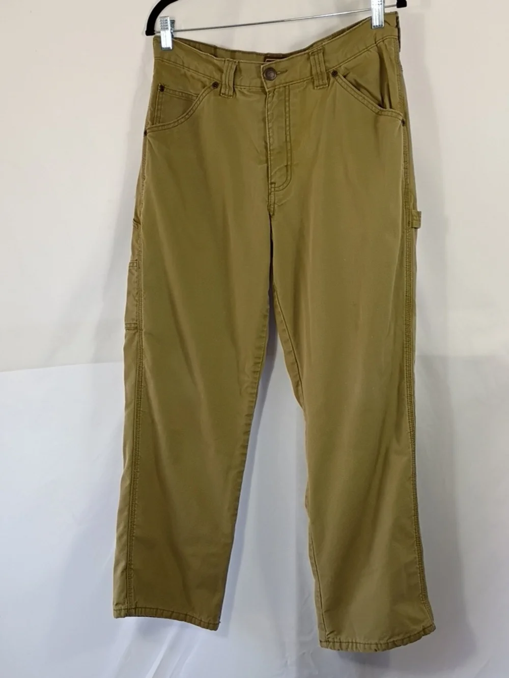C.E. Schmidt Workwear Carpenter Flannel Lined Pants Mens 32x30 Tan Winter Work